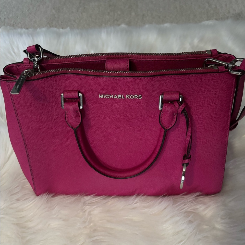 Michael Kors Pink Handbag - Picture 3 of 7